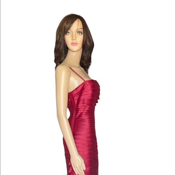 JS Collection petite strapless red dress size 10 - Picture 2 of 15